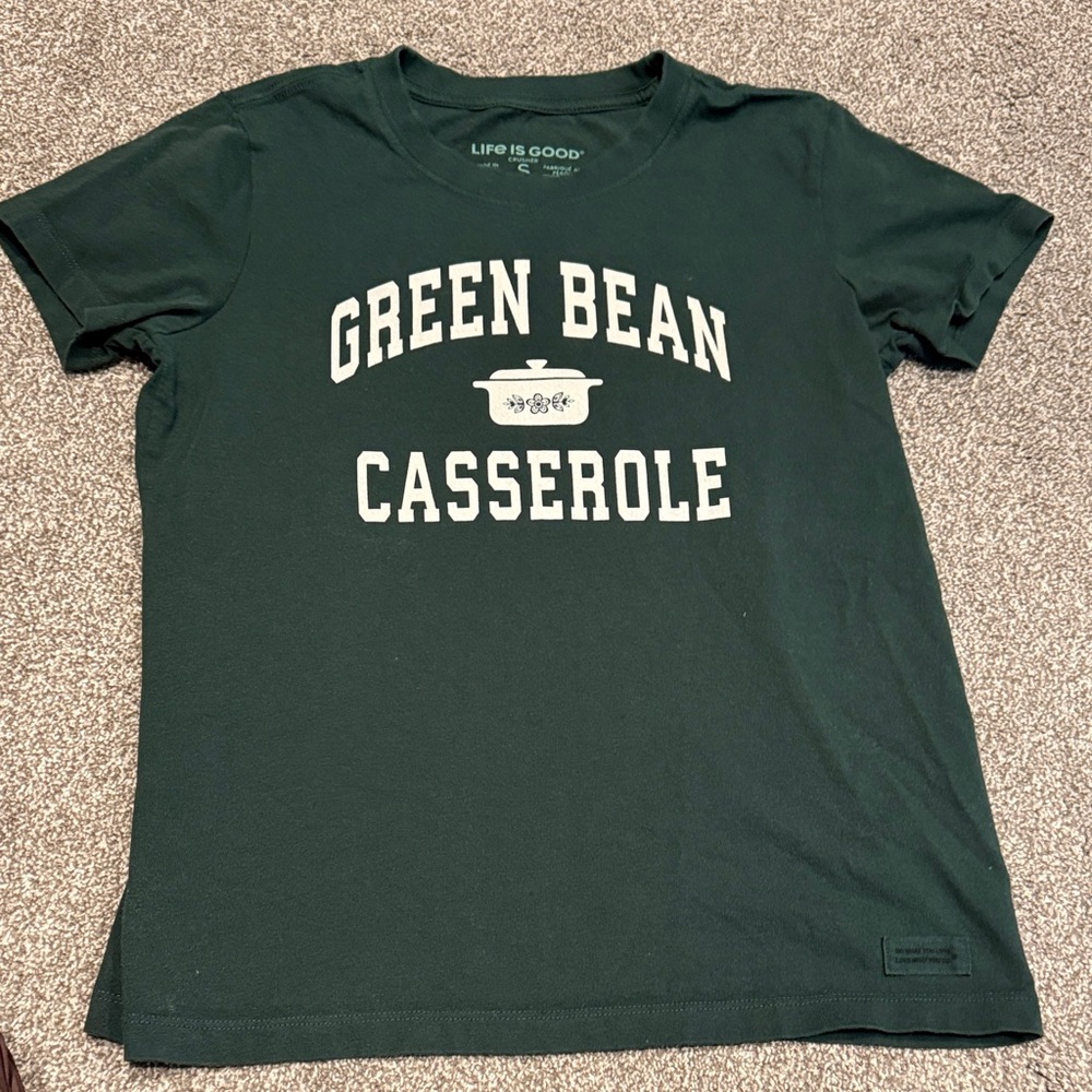 Life Is Good Green Bean Casserole Tshirt Small
